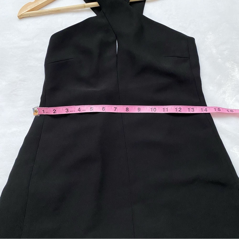 NWT Zara Black Keyhole Mini Dress - Picture 9 of 10